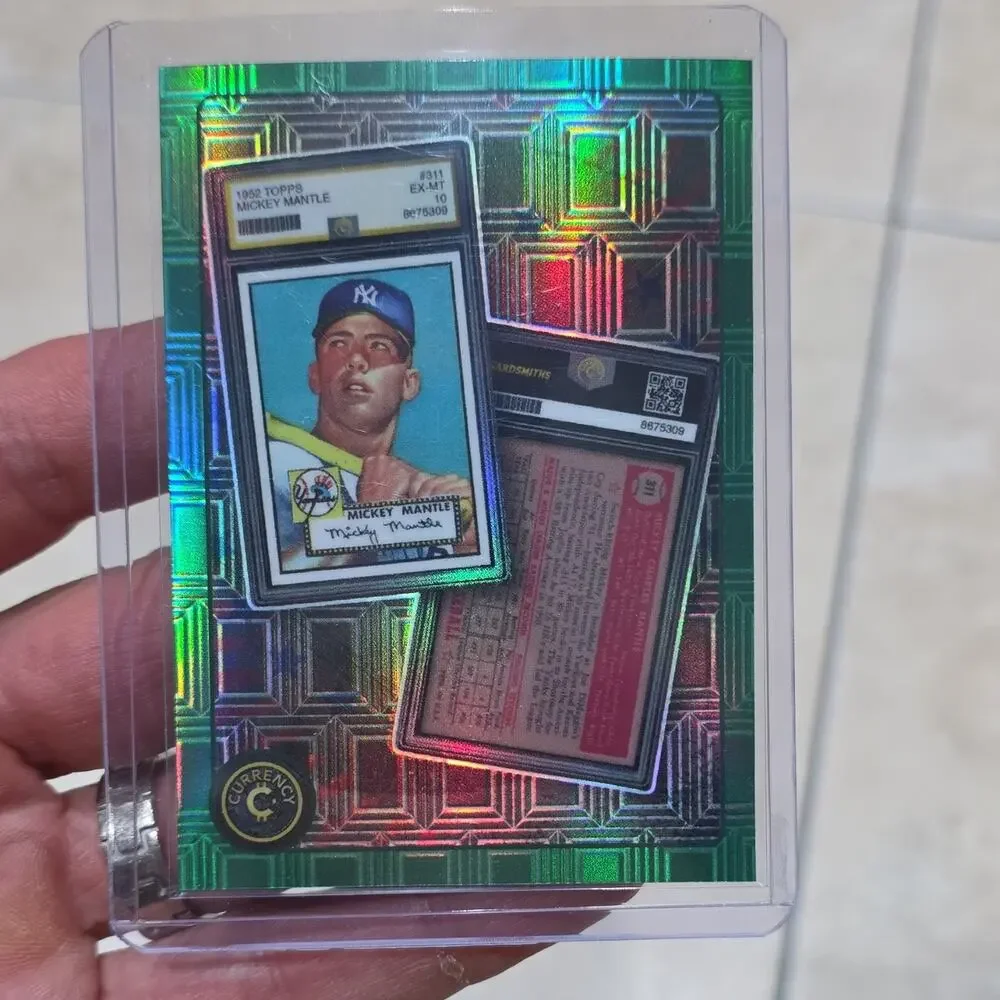 Cardsmiths 2025 Currency Cred 1952 Mickey Mantle #118 Serial Numbered Holo